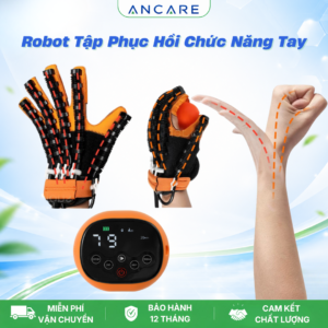Máy tập phục hồi chức năng tay kèm găng tay tập gập duỗi có làm nóng cho người tai biến