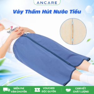 Váy Thấm Hút Nước Tiểu Cho Người Già, Người Bệnh Nằm Liệt Giường – Vải Cotton 3 Lớp Chống Thấm, Tái Sử Dụng