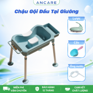 Chậu Gội Đầu Tại Giường Cao Cấp – Có Chân Điều Chỉnh, Vòi Thoát Nước Tiện Lợi Cho Người Già, Bà Bầu, Bệnh Nhân