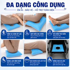 Alternative view of Miếng Đệm Chống Loét Thoáng Khí - Đệm Lót Mông, Hông, Tay Chân Cho Người Già Nằm Liệt Giường, Người Tai Biến