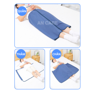 Alternative view of Váy Thấm Hút Nước Tiểu Cho Người Già, Người Bệnh Nằm Liệt Giường – Vải Cotton 3 Lớp Chống Thấm, Tái Sử Dụng