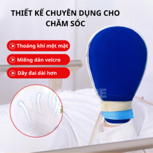 Alternative view of Găng Tay Chống Cào, Chống Trầy Xước Cho Người Già & Bệnh Nhân – Bảo Vệ Da, Hỗ Trợ Người Hay Tự Cào/Kích Ứng Tay