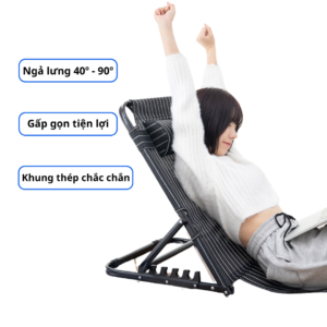 Alternative view of Ghế Ngồi Bệt Tựa Lưng Gấp Gọn Thư Giãn – Ghế Ngồi Học Bài, Chơi Game, Xem Phim, Du Lịch Dã Ngoại