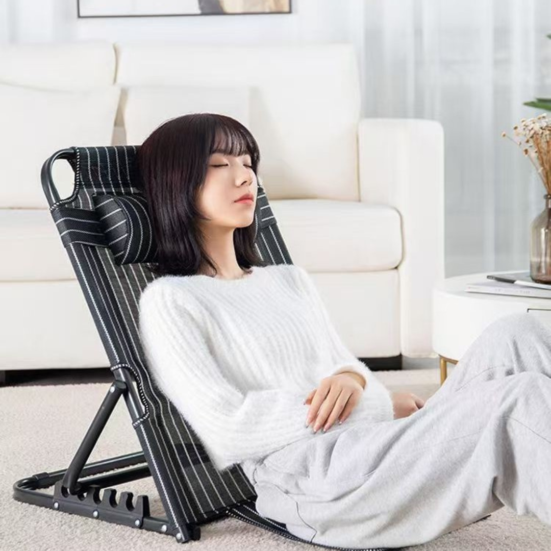 Ghế Ngồi Bệt Tựa Lưng Gấp Gọn Thư Giãn – Ghế Ngồi Học Bài, Chơi Game, Xem Phim, Du Lịch Dã Ngoại - Ảnh 5