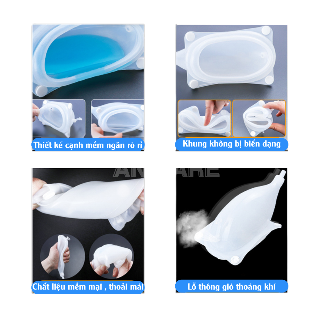 Capot Chụp Tiểu Nam Nữ – Dụng Cụ Hỗ Trợ Đi Tiểu Người Già, Người Bệnh – Silicon An Toàn, Kèm Túi 2 Nước Tiểu - Ảnh 8